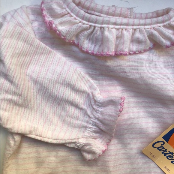 Vintage Carter's Pink Stripe Top - Picture 2 of 6